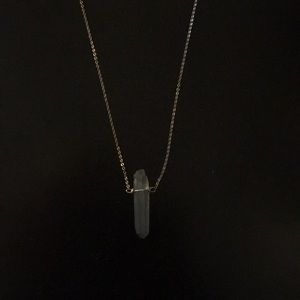 Grey crystal necklace